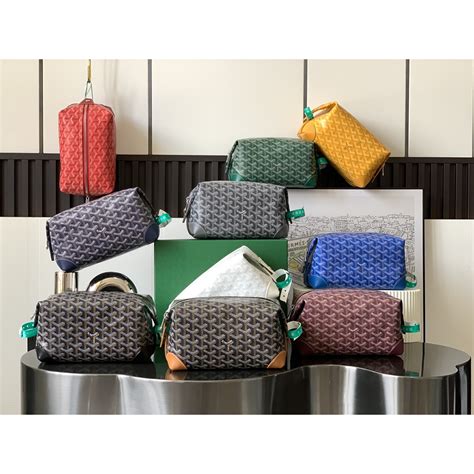 goyard toiletry bag.